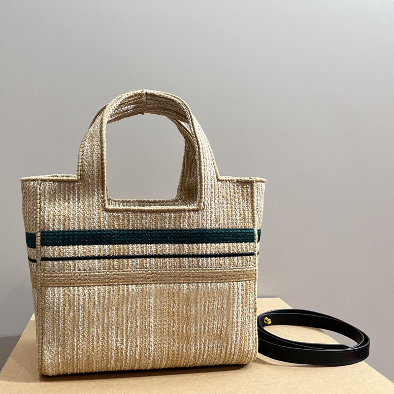 

Fashion Straw Totes Bag Women Designer Bags Handbag Casual Embroidery Shopping Tote, 01