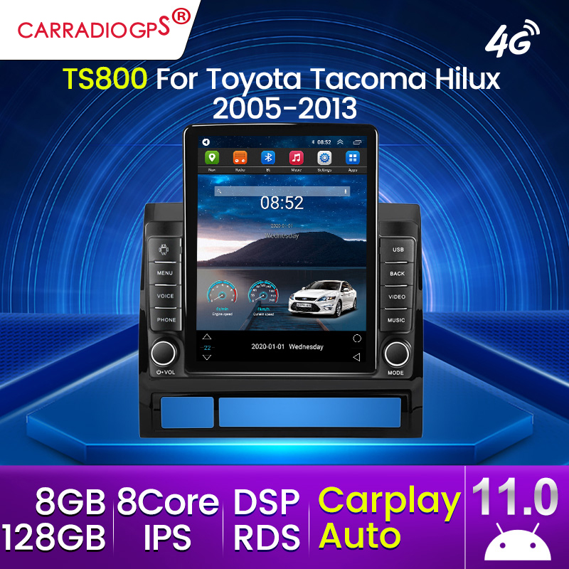 

Android 11 Car Dvd Radio Player for TOYOTA TACOMA/HILUX 2005-2013 Left Hand Car Radio Multimedia Video Player GPS Car DVR IPS Screen