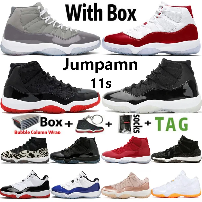 

Bicycle Shoes 2023 with Box Jumpman 11 Mens Basketball Shoes High Og 11s Cherry Cool Grey Pure Violet Animal Instinct 25th Anniversary, White