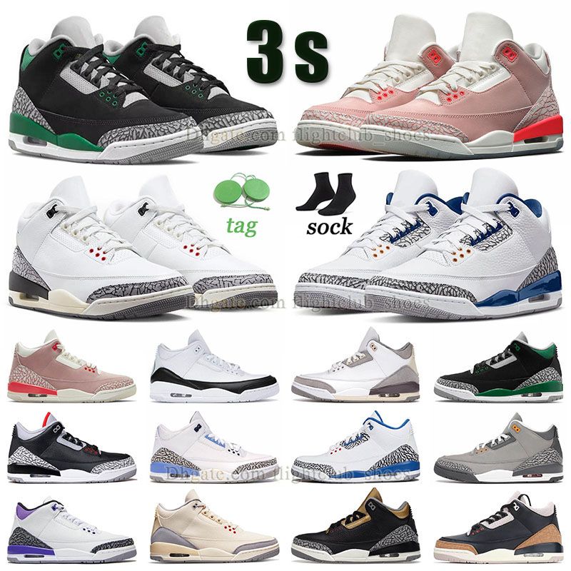 

Jumpman 3 basketball shoes rust pink retro 3s pine green unc cool grey dark iris white cement Reimagined 2023 wizards true racer blue katrina a ma maniere jth sneakers, A13 40-47