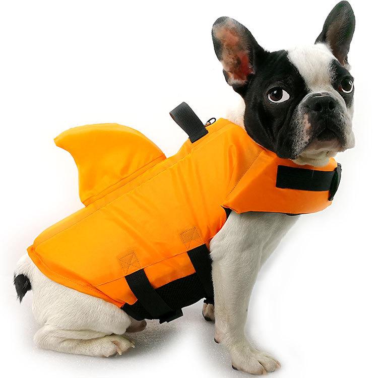 

Apparel Pet Dog Lifesaver Shark Vests Pet Dog Life Jacket Ripstop Dog Safety Swimsuit For Swimming Pool Beach Boating Swimming Vests, Blue