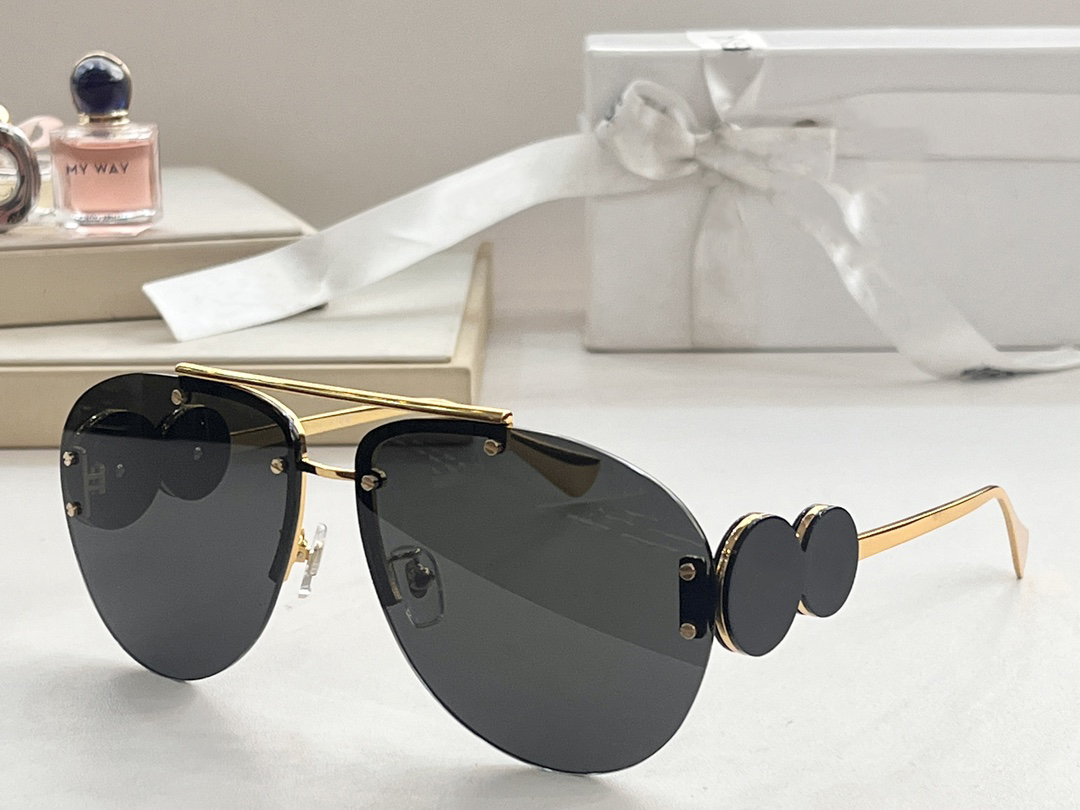 

Sunglasses For Men Women Designers 2250 Style Anti-Ultraviolet Retro Eyewear Plate Oval Lens Random Box