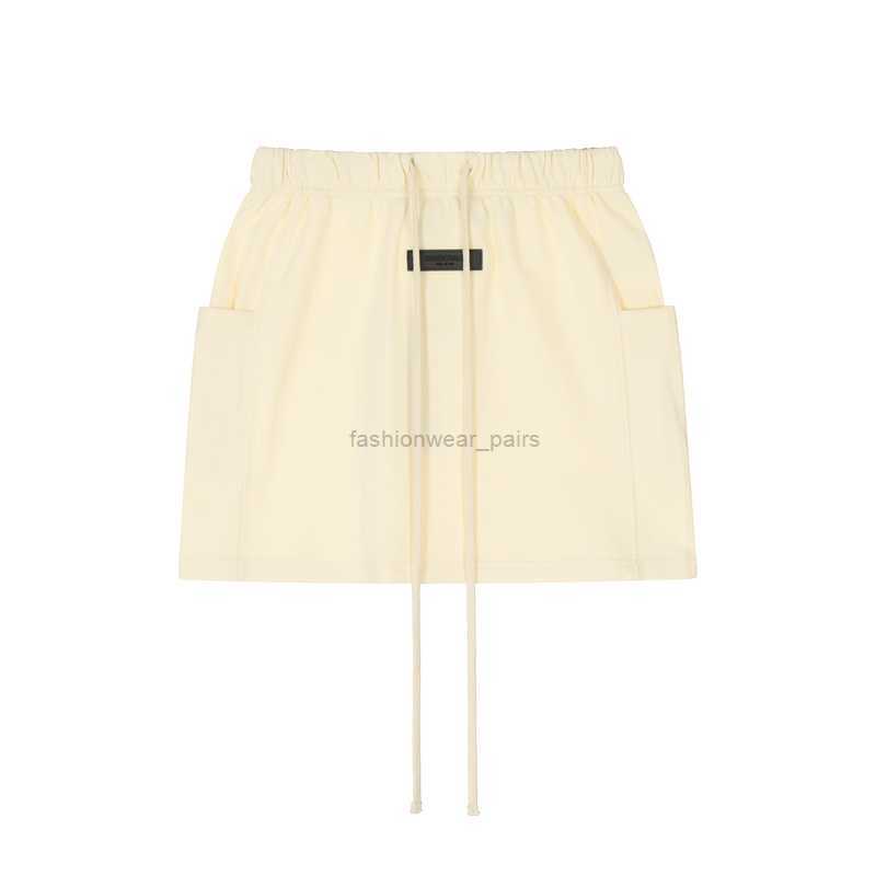 

Designer Clothing Womens Skirts Fears of God Double Line Essen Half Skirt High Street Women's Side Pockets Loose Short Skirt Fog Sexy Wrap Hip Slim High Waist, Brown