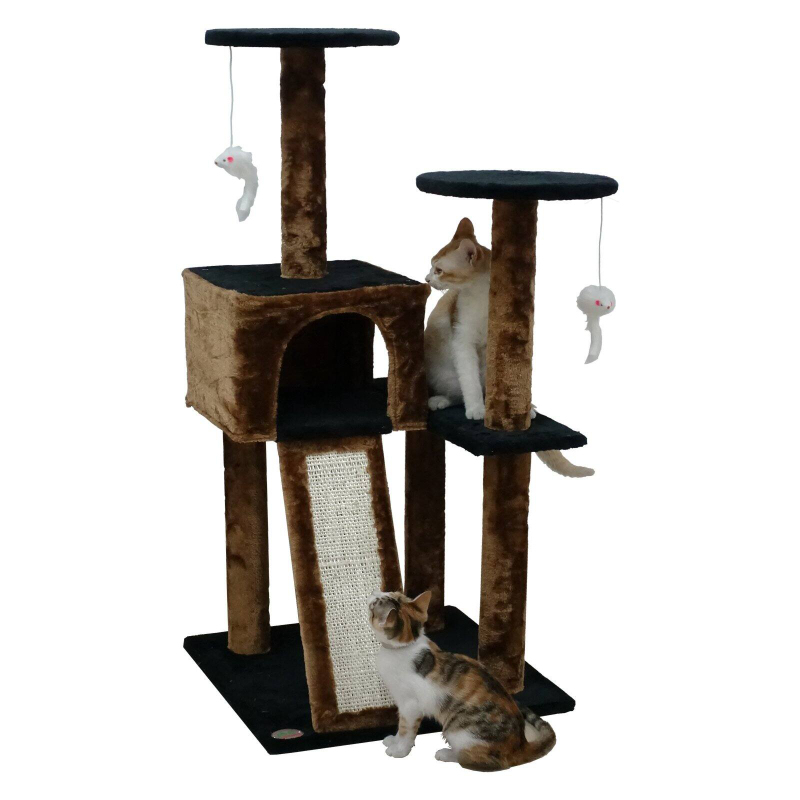 

40-in Tree Condo Scratching Post Tower, Brown