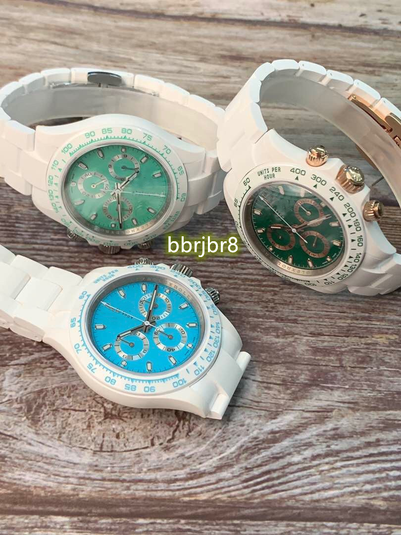

AET watch is 40mm Equipped with 4130 movement multi-functional timing all-ceramic watchcase watchband sapphire glass mirror, As shown