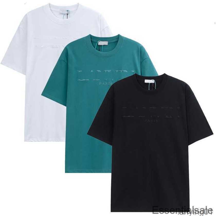 

T-shirts Lanvins 2023 Spring Summer Mens Women Fashion Letter Printed Short Sleeve t Shirts Crewneck Tees Usa Uk High Street Sweatshirt 4vf0, White