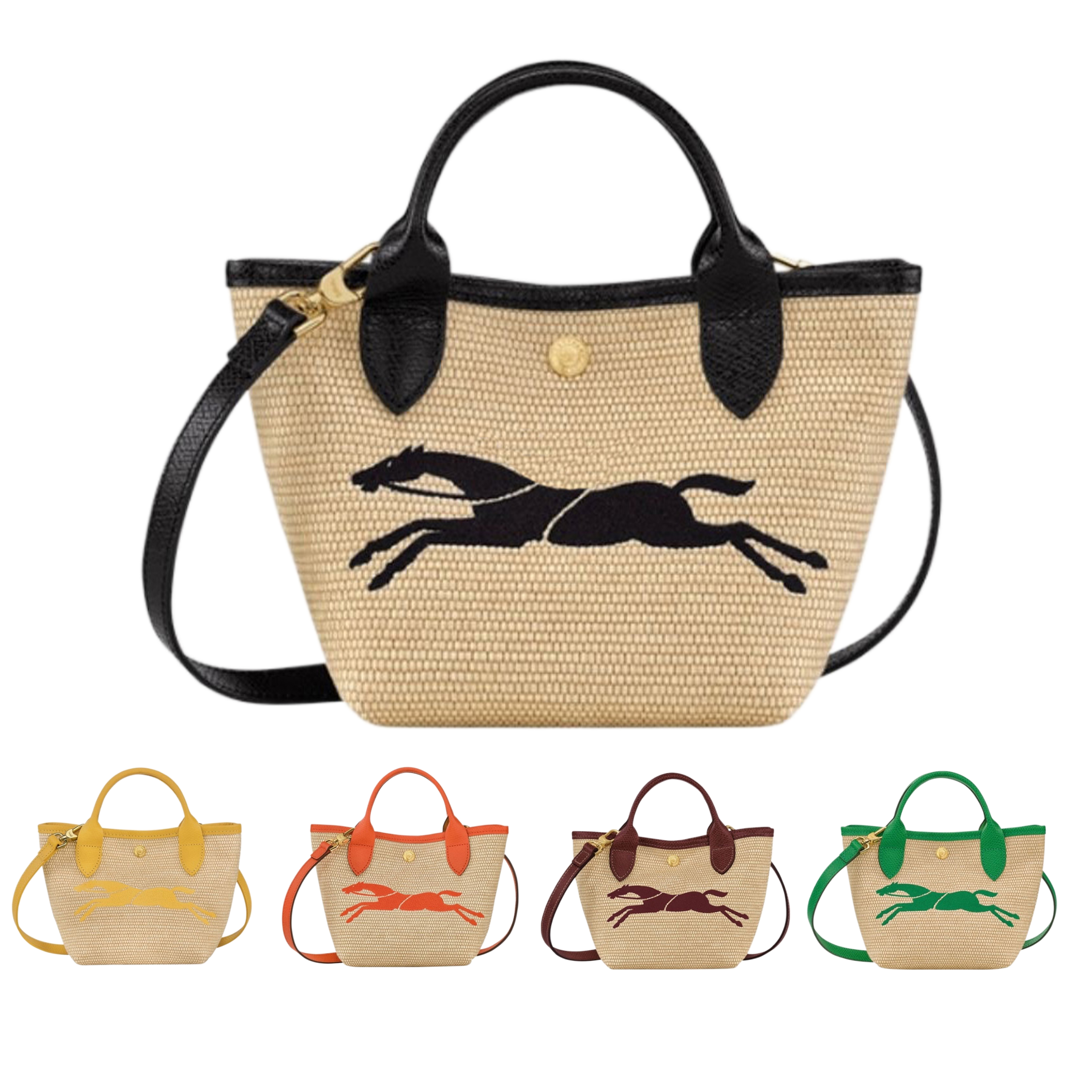 

Womens famous longchammp weave Straw the tote Bag lady pochette mens small handbags Designer Crossbody clutch bags luxury shoulder shopping purse travel Beach Bags, Brown