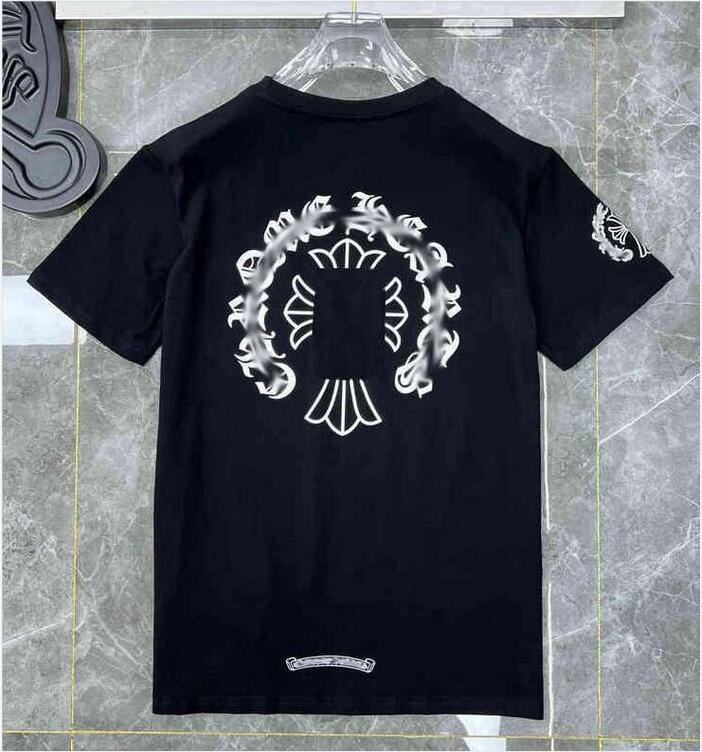 

new Mens womens Classic t Shirt Heart Fashion Ch High Quality Brand Letter Sanskrit Cross Pattern Sweater T-shirts Designers Chromes Pullover Tops Cotton Tshirts 2XL, Q1111
