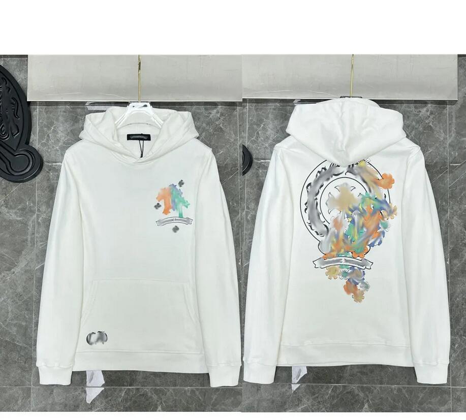 

Fashion Luxury Men's Jackets Designer Zipper Sweatshirts Heart Horseshoe Cross Print Brand Ch Hoodies Women Chromes Coat Casual Pullover Loose Sweater Jacket VDCO, Black