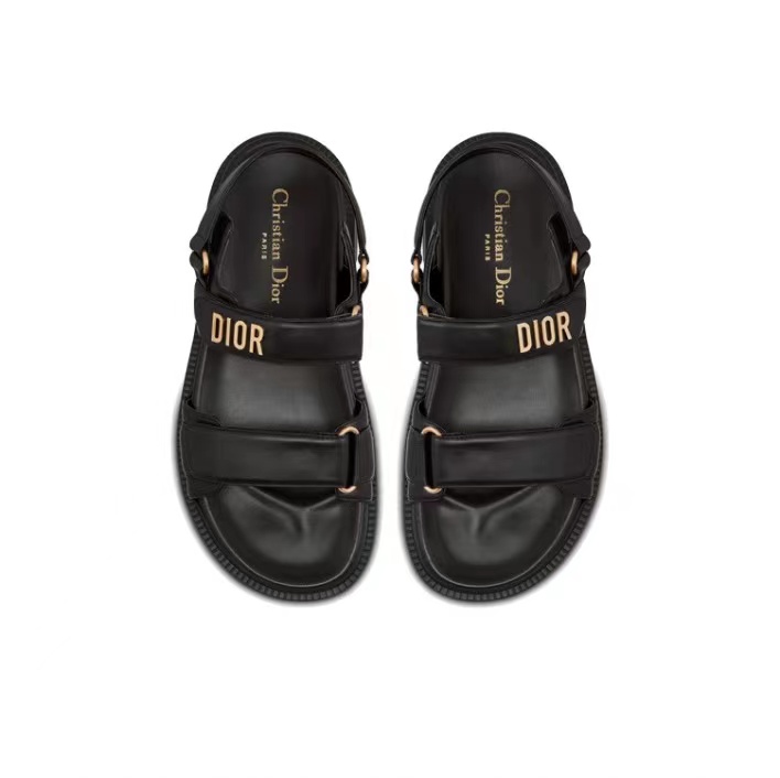 

Dior D connect Velcro Fashion Simple Sports Sandals for Women Summer White black