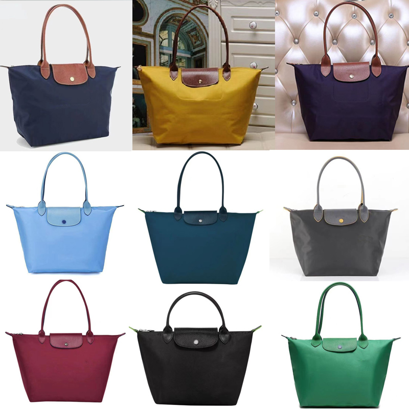 

LE Pliage tote bags nylon handbags Large capacity Fashion Embroidery horse Waterproof Clearance champs 70th Anniversary woman designer bag purse, 34 classic