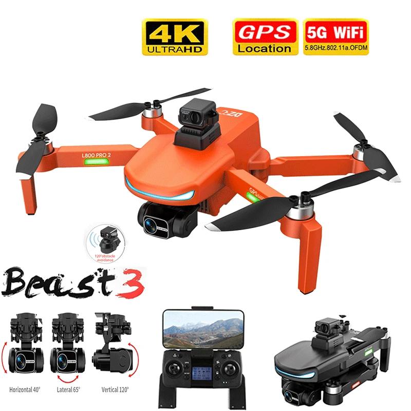 

L800 Pro 2 Drone 4K Professional FPV With Camera 3-Axis Gimbal 5G WIFI Dron Obstacle Avoidance Brushless Motor RC Quadcopter, Multi