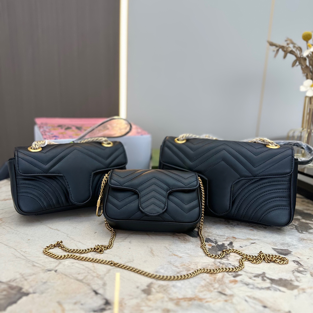 

2023Fashion Women Shoulder bag Designer Handbag High Quality Double G Tote Real Leather Purse Luxury Cross Body Bags Magnetic Multi Colors Pink Black Red, Color1