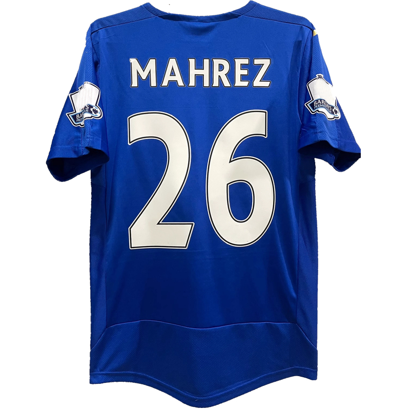 

2015 2016 Retro Leicester soccer jersey VARDY Morgan Okazaki Mahrez Kante HUTH NDIDI SIMPSON Drinkwater King 15 16 vintage classic football shirt, 15/16 home