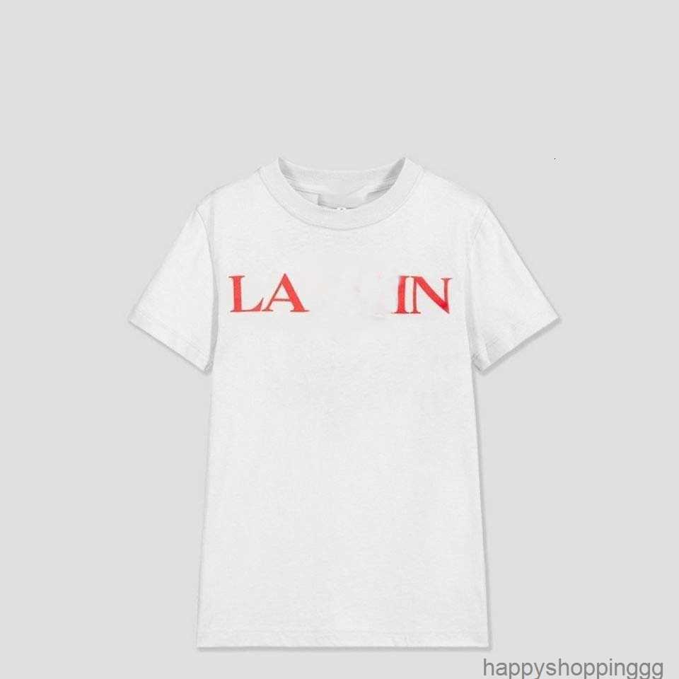 

Designer T shirt Fashion Brand New T-shirt Women's Spring and Summer Printed Cotton Men's Short Sleeve Couple Half Sleeve Loose red, Langfan (white black mark)