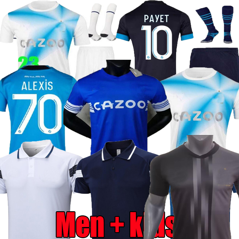 

XXXL  22 23 Marseilles special Soccer jerseys 30TH anniversary GERSON ALEXIS CLAUSS milik maillot de foot 2023 2024 home PAYET GUENDOUZI football shirt Men Kids, 22/23;home