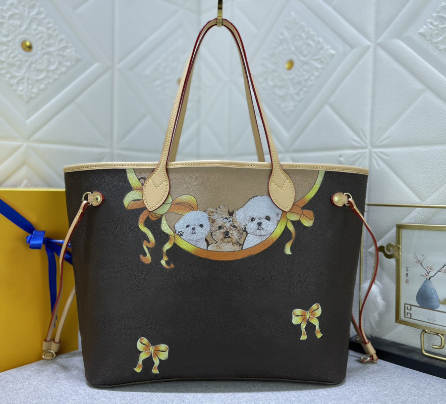 

Designer tote bag luxury womens handbags pumpkin shopping bags Top-quality leather flower letter ladies fashion shoulder purses #995C, 40995#brown monogrames