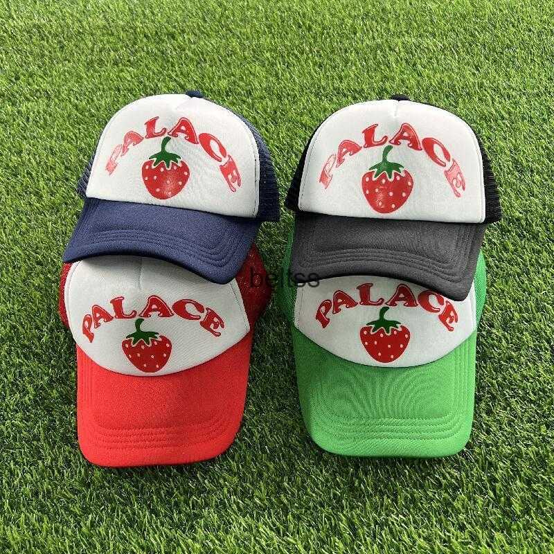 

Hat Men's Fashion Trend Big Headband Palace Strawberry Trucker Hat Truck Hat Women's, Black