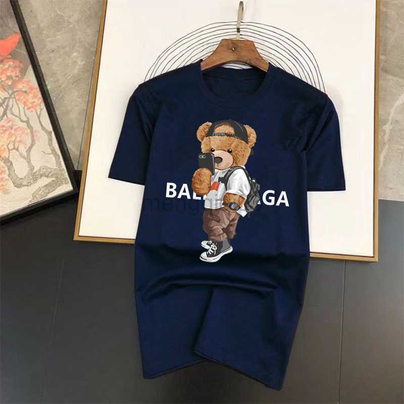 

Women's T-Shirt Fashion Photograph Teddy Bear Printing Women Short Sleeves Casual T-Shirts Breathable Cotton Tees Summer Street Tshirt Mens Y23, 22
