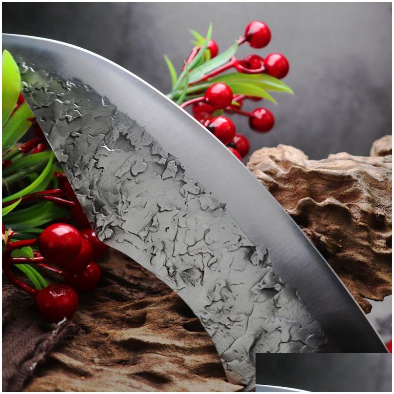 forging boning knifves meat cleaver japanese high carbon steel knife handmade kitchen chef knife butcher knife cutter237o