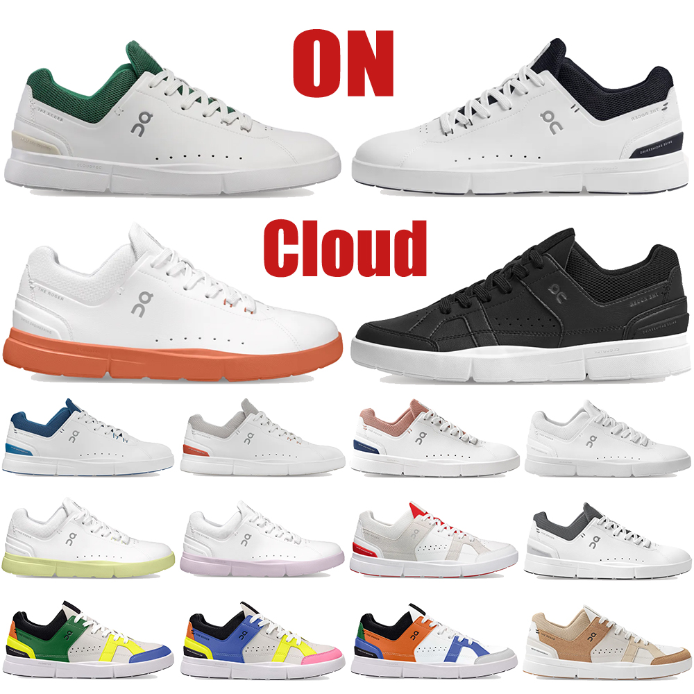 

2023 New running shoes On Cloud Federer The Roger Advantage mens designer sneakers White black Midnight Bronze Rose Pink deep blue hay Lily womens sports trainers, 02 black white