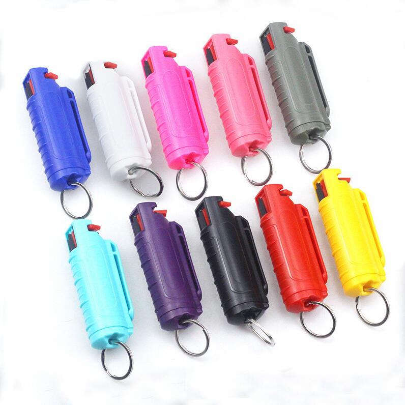 

Defense 20ml Spray Keychains Outdoor Self-defense Tool keychain Multi-color Keyring Accessories Self-defense Tools For Women and Men 14 Colors