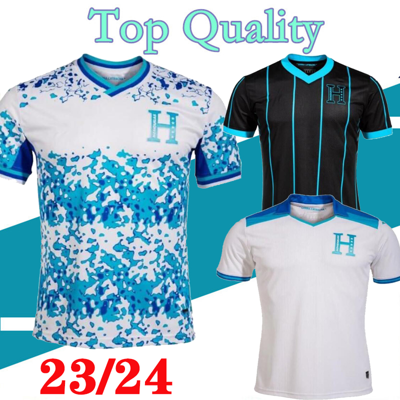 

2023 2024 Honduras National Team Mens Soccer Jerseys CARLOS RODRIGUEZ LOZANO QUIOTO GARCIA Home White Away Football Shirt 23 24 World Preliminaries