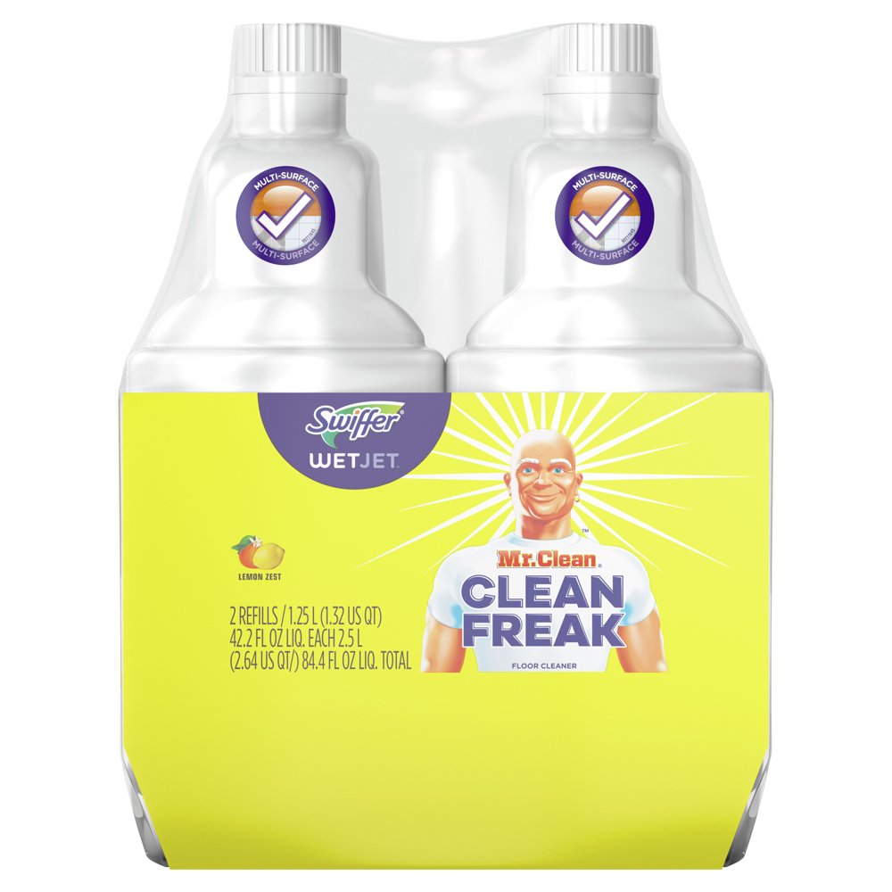 

WetJet Floor Cleaner Solution Refills, Lemon, 2 Ct