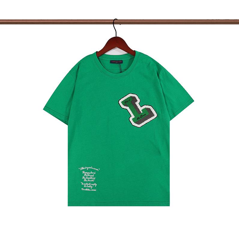 

2023 Summer Paris Men' T-shirt Designer T-shirt Luxury flocked Alphabet T-shirt Classic fashion green women' short sleeve casual cotton T-shirt AAAAA, A+