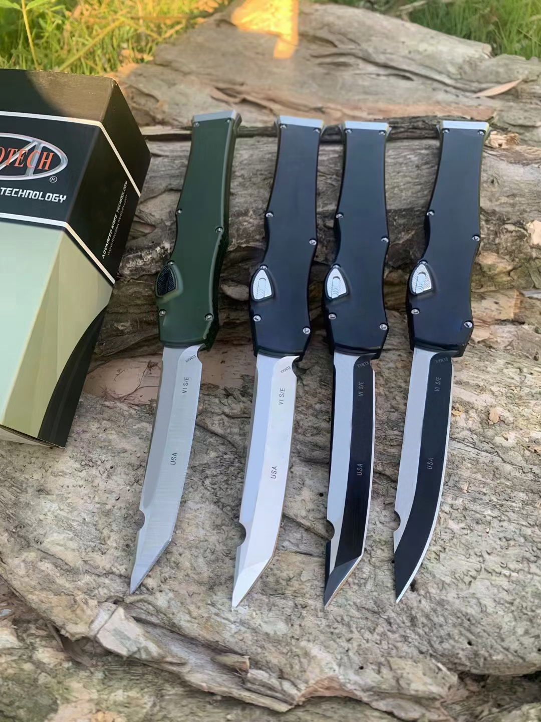 

MICRO TECH 150-10 pull tail Automatic OTF Knife ELMAX Blade aluminum alloy handle camping outdoor EDC tool UT85 UT88 BM 3300 3310 3320 3400 4600 C07 AUTO knives
