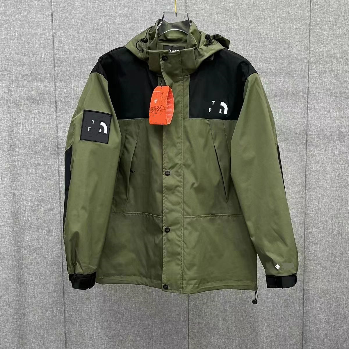 

Mens jacket women girl Coat Production Hooded Jackets With Letters Windbreaker Zipper Hoodies For Men Sportwear Tops Clothing -5XL, Army green