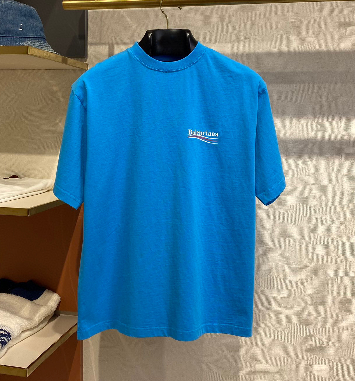 

Men's Plus Tees & Polos Round neck embroidered and printed polar style summer wear with street pure cotton nqs22d