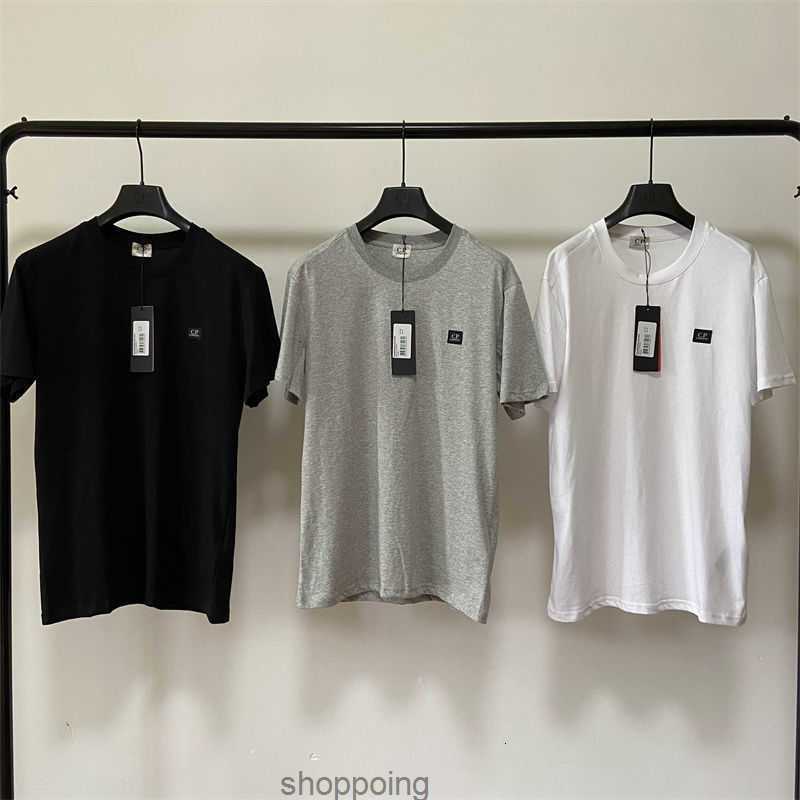 

T-shirts Summer Cp Designer t Shirt Mens Outdoor Solid Color Round Neck Short-sleeved Tshirts All-match Cotton Men Shirts Letter6svc, Blue
