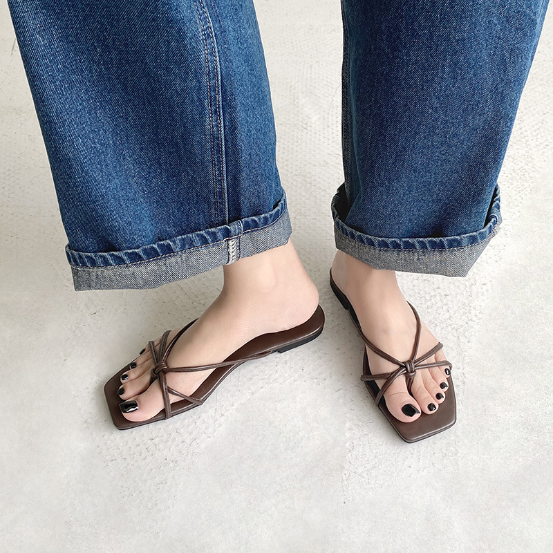 

Women's Slippers Sandals Flat Bottom Fashion Trendy Slides Flip Flops, Black