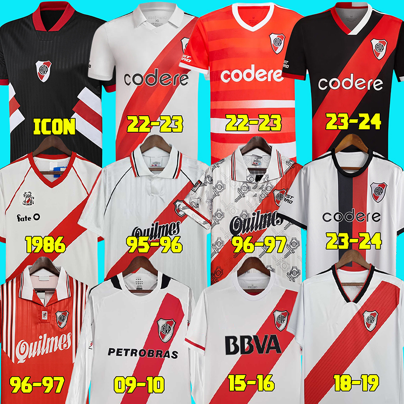 

23 24 River plate Soccer Jerseys Retro 86 95 96 97 09 10 15 16 18 19 football shirt DE LA CRUZ BELTRAN BARCO MAIDANA BORJA SOLARI RONDON Vintage Shirt Classic Kit long, 22 23 home kids