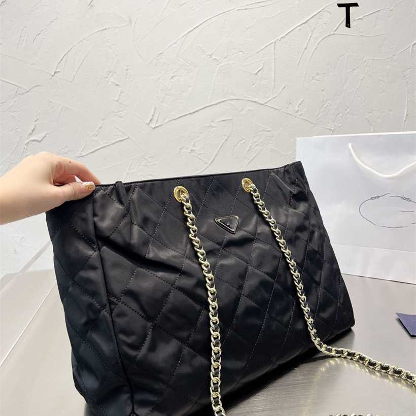 

14% OFF 2023 handbag P Marriage Commuter Tote Nylon Big Leisure Women's Large Capacity Shoulder Chain Bag Fashion, Black4