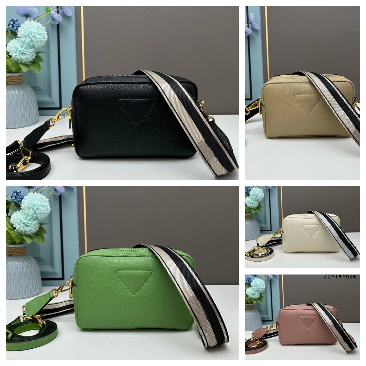 

2023 Shoulder Bags Designers Crossbody Wallet Classic Pradas Luxurys Handbag Tote Wide Strap Camera Womens Designer casual bag