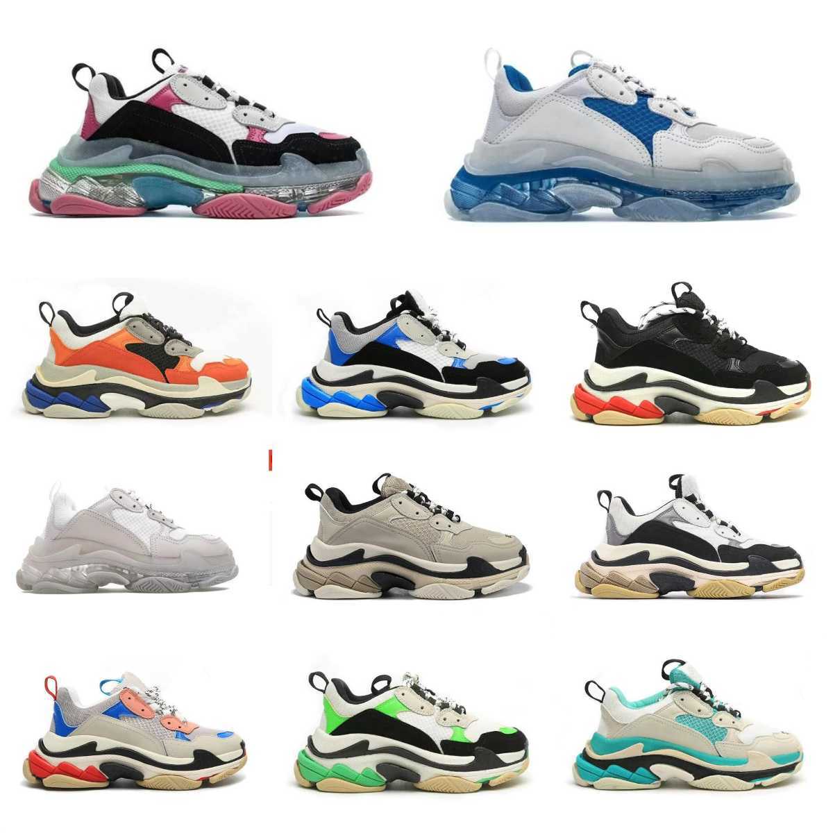 

Newests Crystal Bottom 17w Women Mens Casual Shoes Dad Platform Trainers Balanciagas Triple S Black White Red Sneaker Paris Designer Flat Multi-color Brand Sneakers, Please contact us