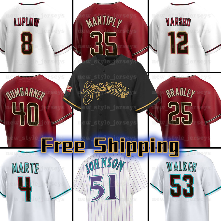 

53 Adolis Garcia Diamondbacks Baseball Jerseys Randy Johnson Ketel Marte Arizona Joe Mantiply Corbin Carroll Lourdes Gurriel Jr. Madison Bumgarner, Men(xiang-w s)