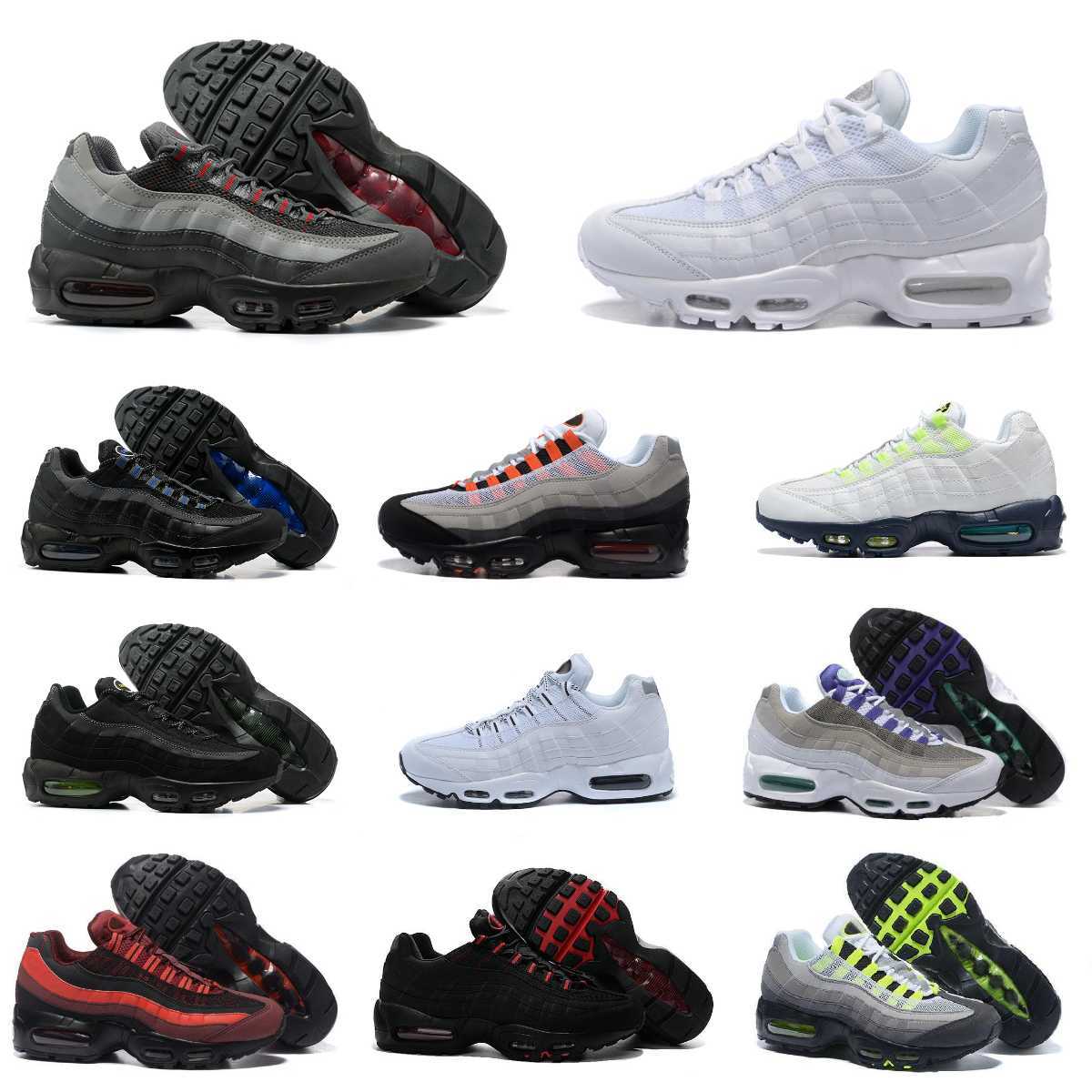 

Trainers 95 Mens Sports Shoes Airmaxs 95s Classic OG Triple Solar Red Black White Maxs Club Neon TV Cork Greedy Dark Smoke Grey Grape Safari Outdoor Designers Sneakers, Please contact us