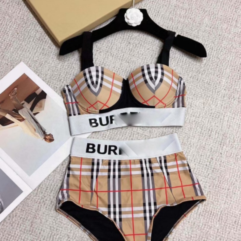 

Luxury Women Swimwear Fashion letter print Bikini short Set Thongs Fashion Bra Beach Party Sexy push up Bandage Bathing Suit Swim Wear Burbrery, Button