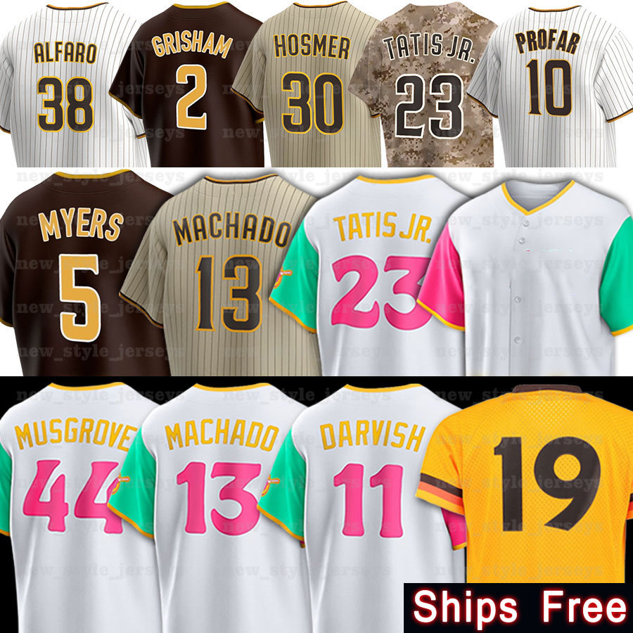

23 Fernando Tatis Jr. Padres Baseball Jerseys Juan Soto Manny Machado Xander Bogaerts Robert Suarez San Diego Yu Darvish Josh Hader Jose Azocar Luis Garcia, Men(jiao s)