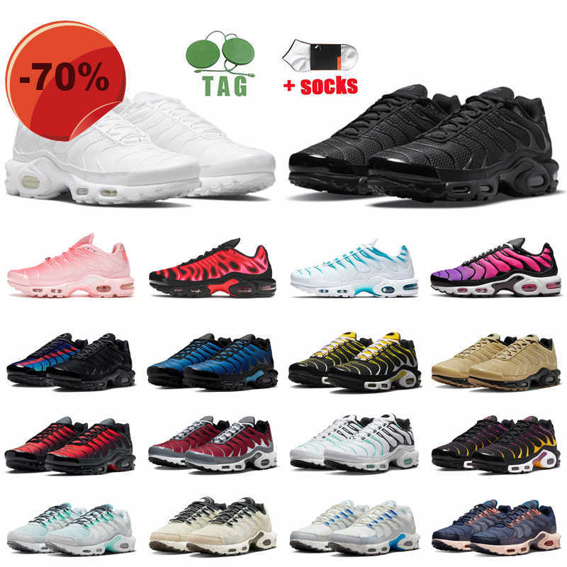 

Sandals With Box Big Size 12 Tn Plus Running Shoes Tns terrascape Triple White Black Unity Atlanta University Red Hyper Jade Shattered Tnplus Women Men Trainer, C44 anaglyph 40-46