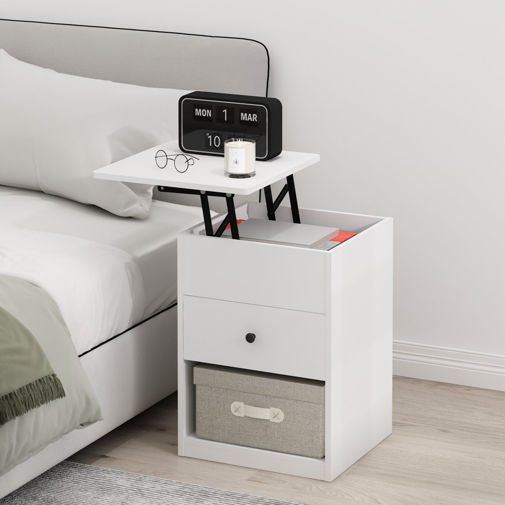 

Jensen Lift Top Nightstand, Solid White