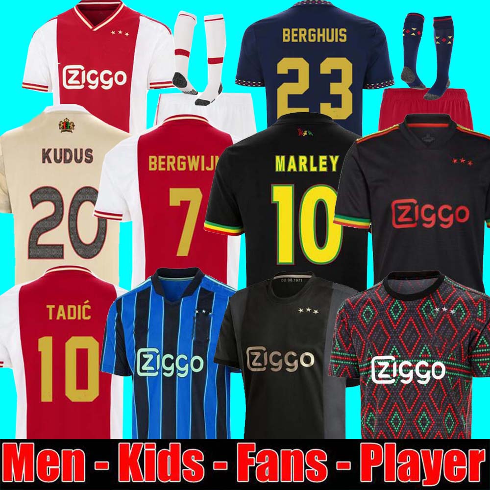 

TADIC 21 22 23 24 Soccer Jerseys BASSEY BERGHUIS Third black Kit KLAASSEN BERGWIJN MARLEY 2023 2024 away football shirts men kids uniforms CRUYFF training AJAXS, 21/22 away adult