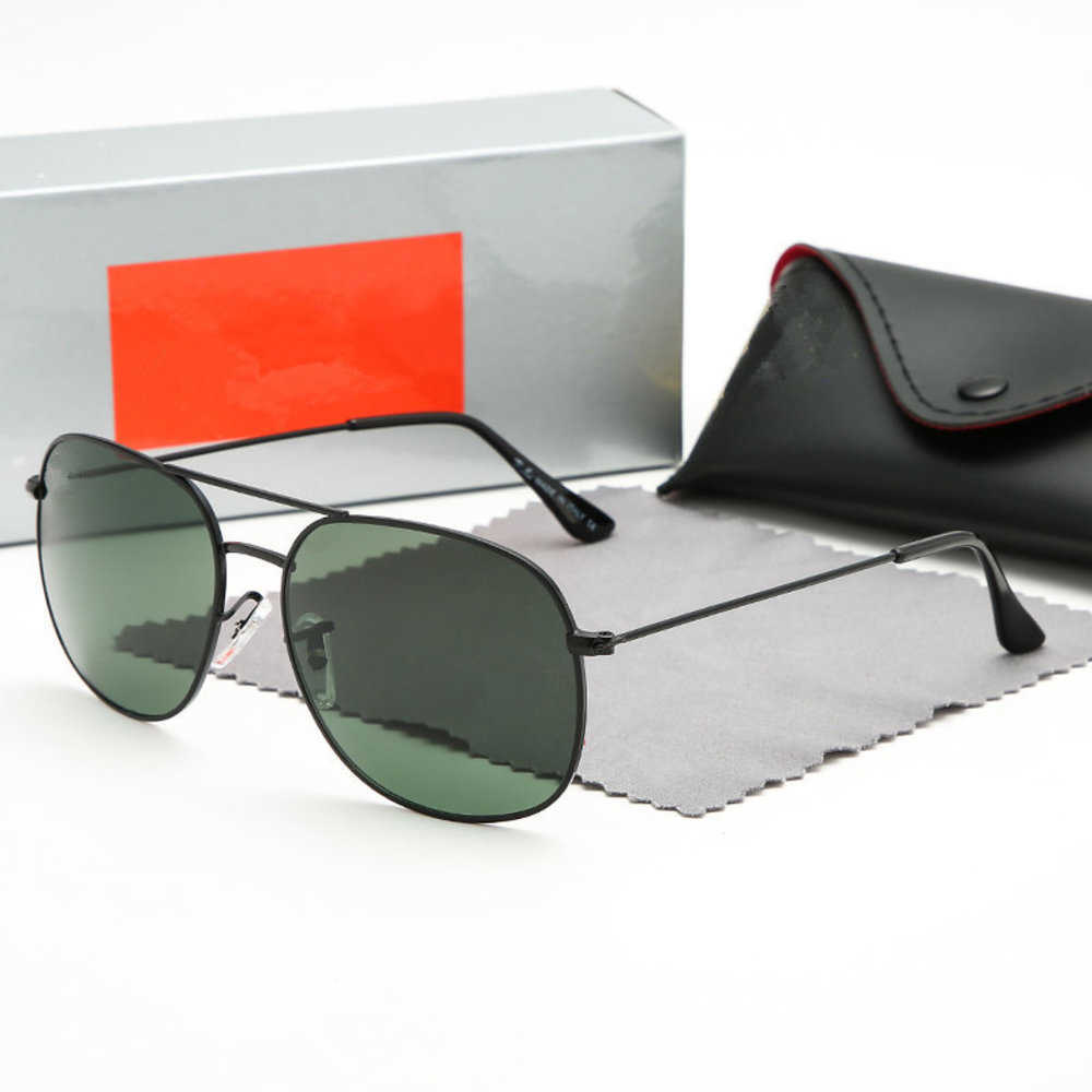 

Brand Men's and Women's Sunglasses Glasses Retro Polarized Goggles Pilot Beach UV400 Glasses Metal Frame Sunglasses with black box 2140B raies ban 0G44