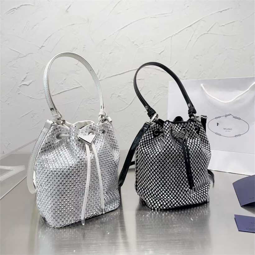 

14% OFF 2023 handbag Women's New Tidal Full Diamond Bucket Leisure Versatile Small Fashion Trend Crossbody Bag, Black4