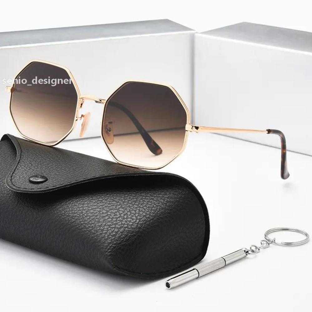 

Sunglasses Gradient Polygon raybanitys For Women 2022 Designer Brown Mirror Lens Brand Punk Sun Glasses Vintage Metal Frame Trendy Shades 1972 qad raies ban RJJG