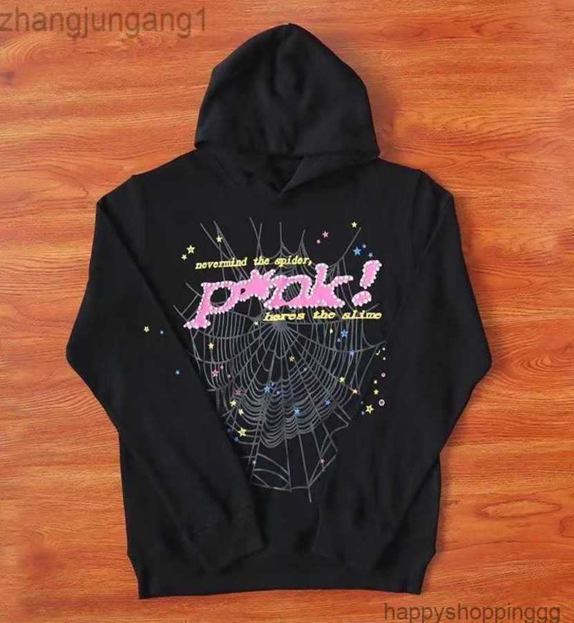 

22SSS Designer Kanyes Style Spider 555555 Hoodie Jacket Spi5er 555 Pink Fashion Streetwear Printed Men' And Women' Couple' Sweater Hoody Trend