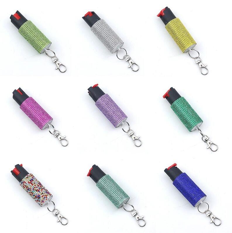 

Bling Stick Drill 20ml Spray Keychains Solid Glittering Defense Keychain For Men and Women Outdoor Self-defense Tool Keychain